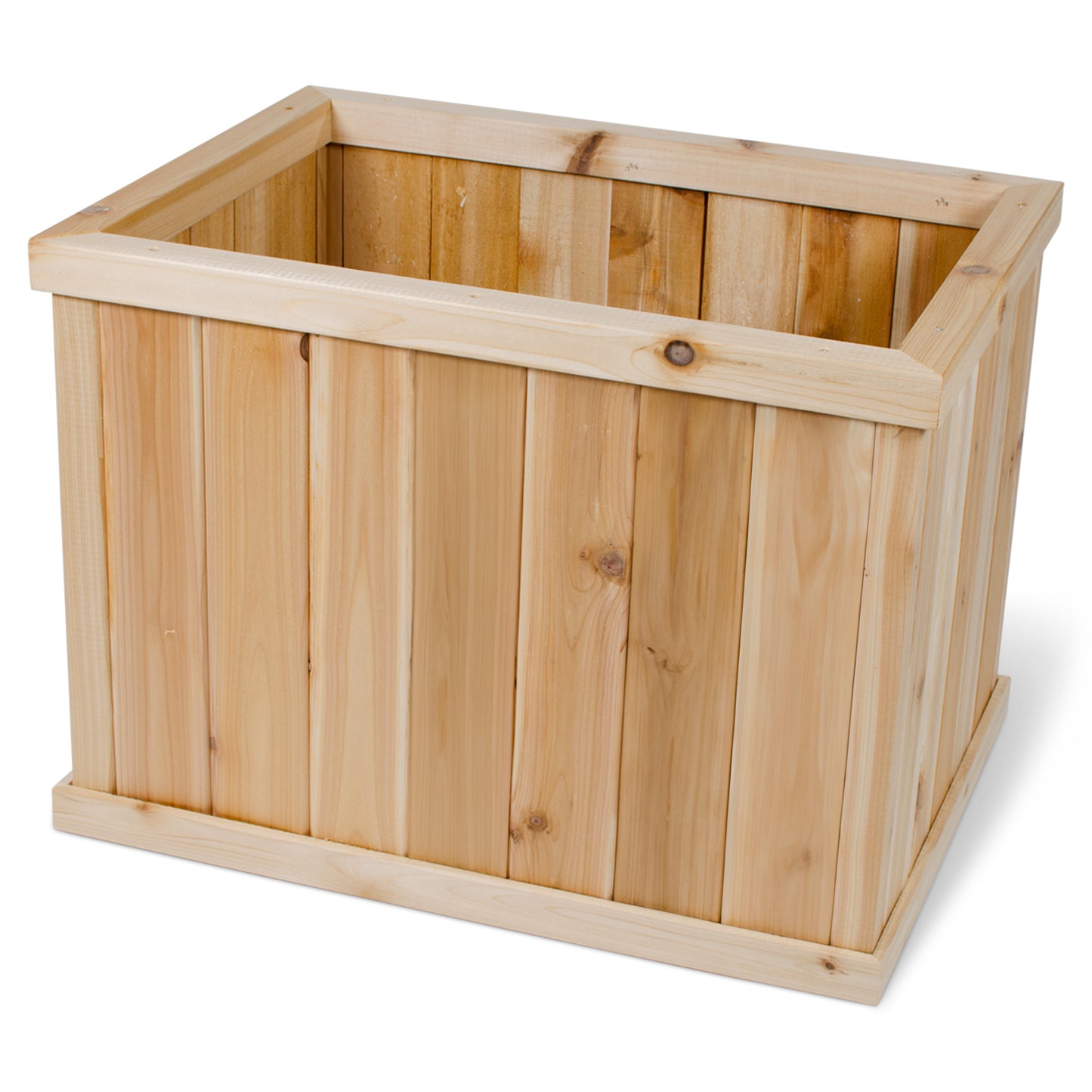 Premium Cedar Rectangular Patio Planter - 25" x 19" x 19"