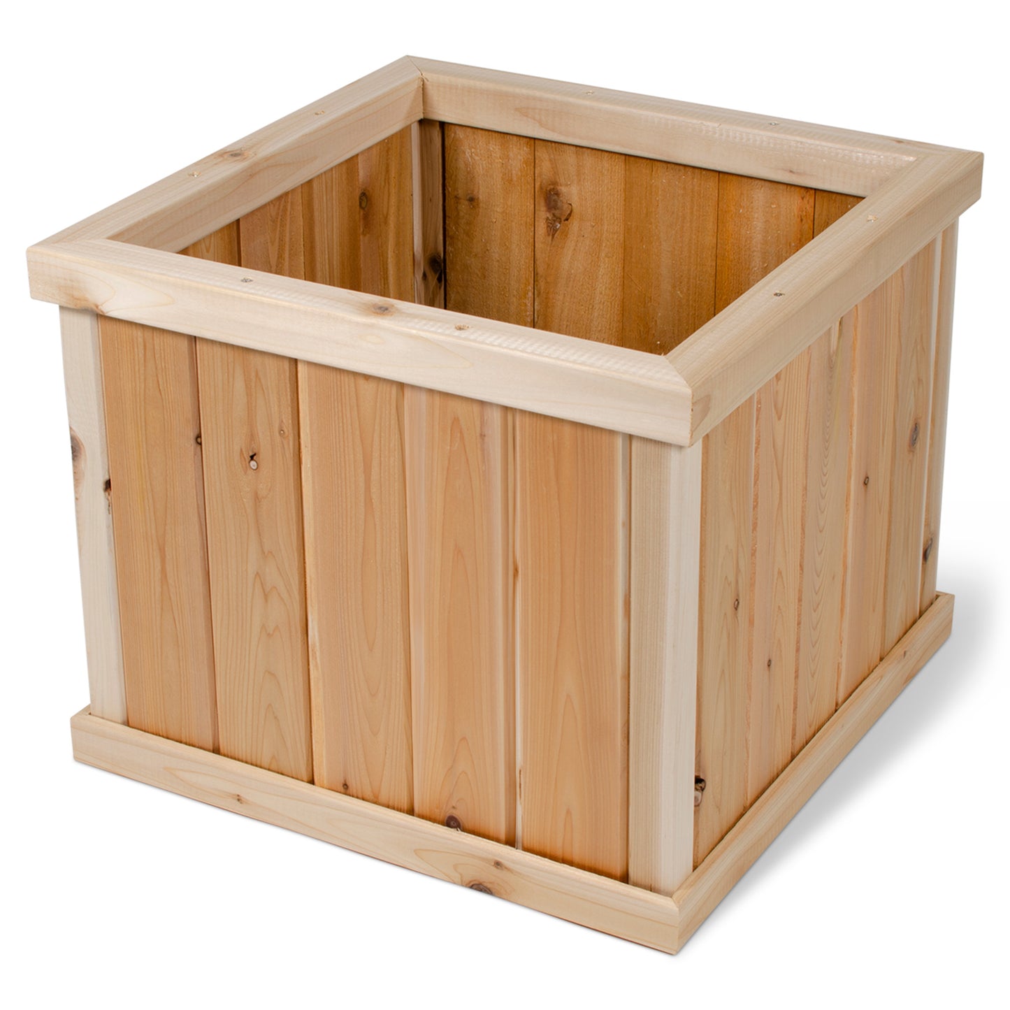 Premium Cedar Square Patio Planter - 19" x 19" x 16"