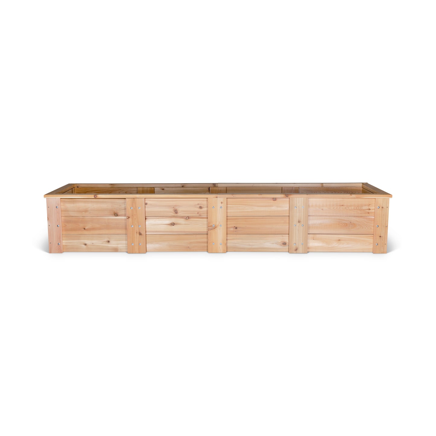 Cedar Raised Garden Bed With Trim Kit - 2' x 8' x 16.5"