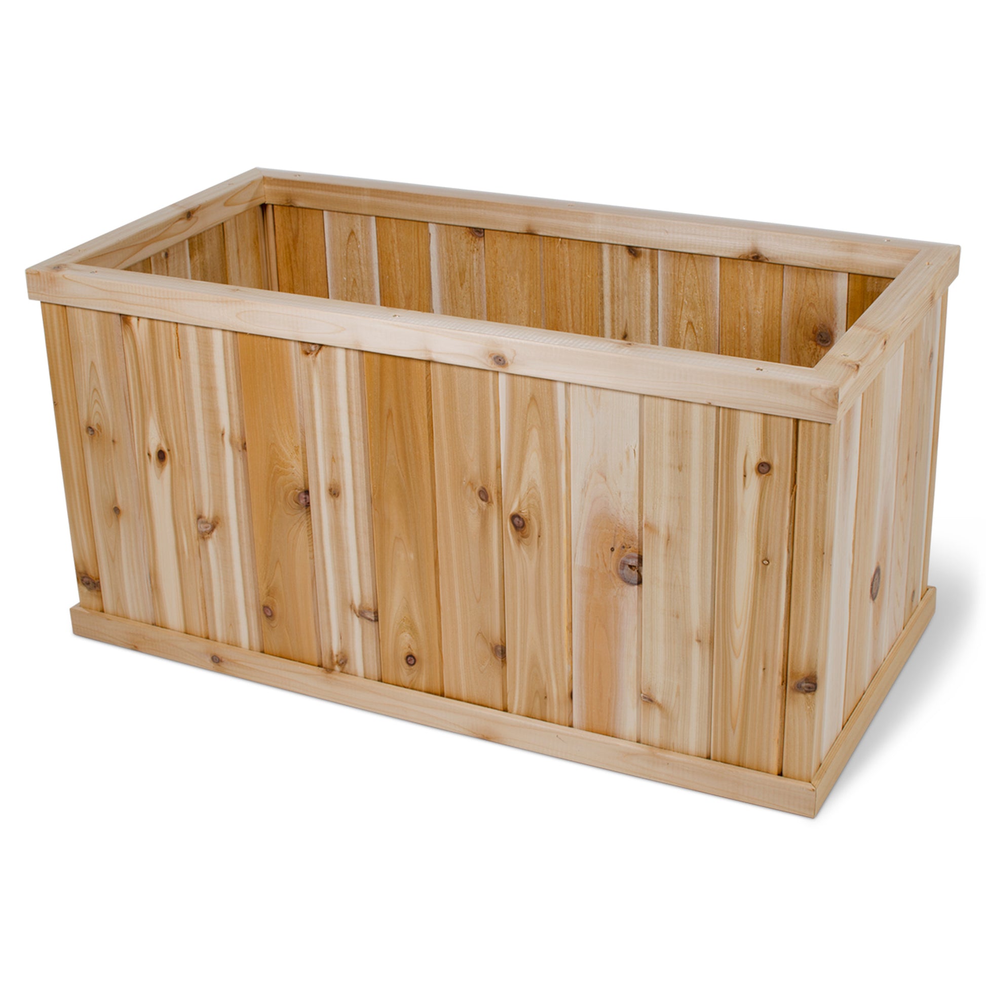 home depot wood box planters Premium Cedar Rectangular Patio Planter