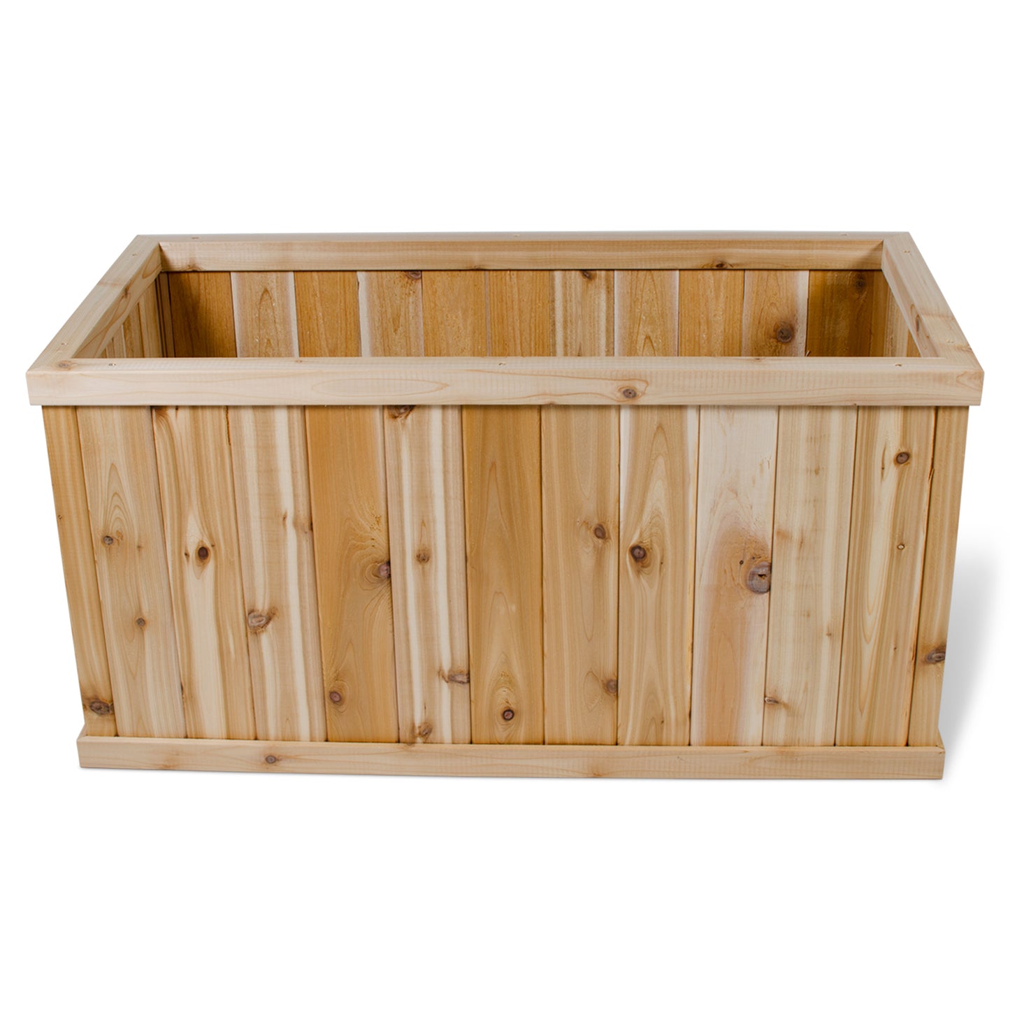 Premium Cedar Rectangular Patio Planter - 38" x 19" x 19"