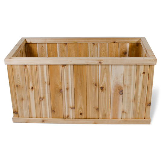 Premium Cedar Rectangular Patio Planter - 38" x 19" x 19"